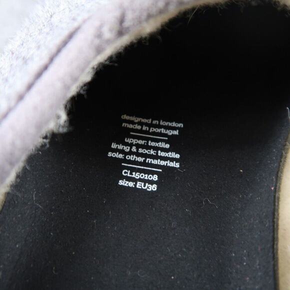 Mahabis Shoes Womens 36 Slippers Felt Wool Casual Comfort Gray Slip On Classic - Picture 12 of 13